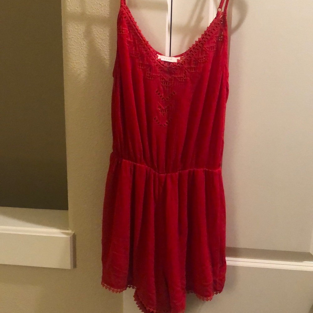 LUSH NORDSTROM RED ROMPER